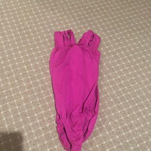 Pink leotard, adult small